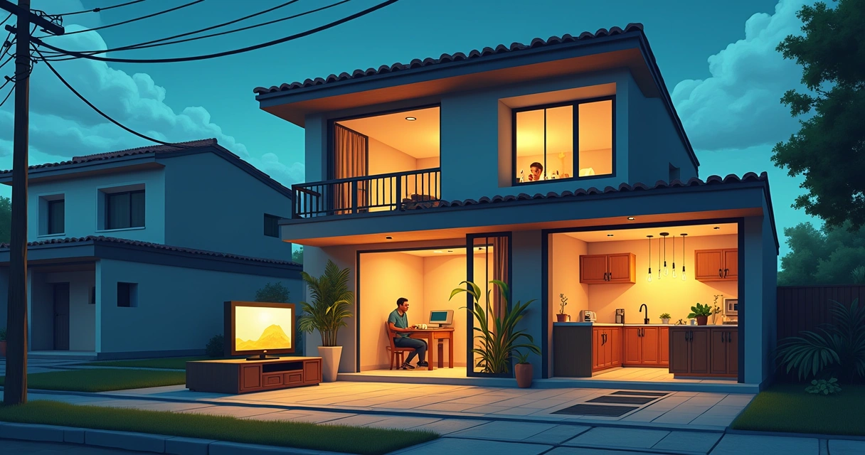 uma casa que o sistema sistema precisa de uma atualização elétrica