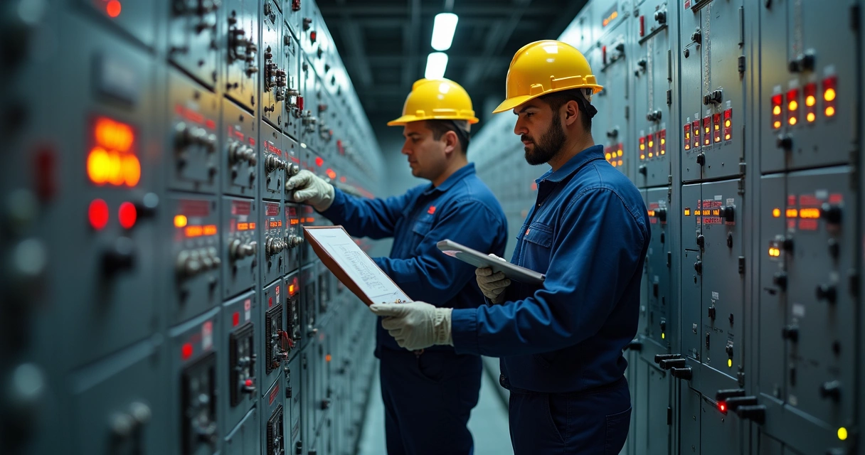 Relé de estado sólido instalado em painel industrial com ambiente agressivo e componentes eletrônicos em destaque