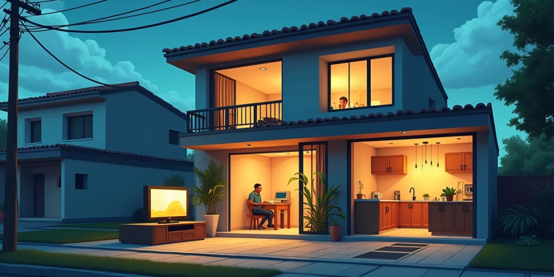 uma casa que o sistema sistema precisa de uma atualização elétrica